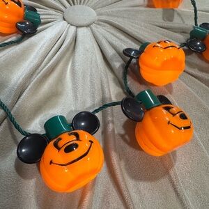 Disney Halloween Mickey Pumpkin String Lights